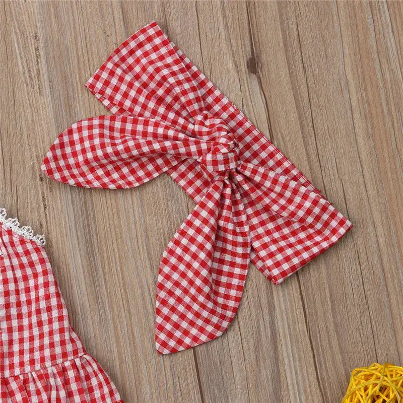 Teenage Girls Clothing Crop Top Denim Shorts Headband
