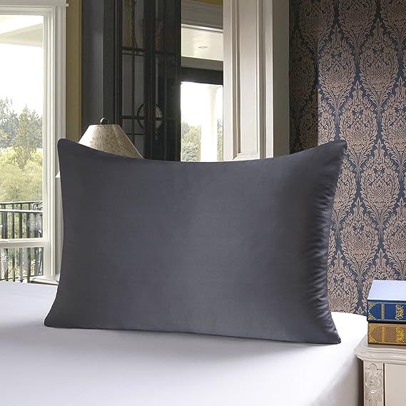 Home Fashion Solid Color Silk Pillowcase