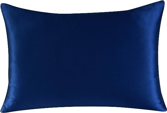 Home Fashion Solid Color Silk Pillowcase