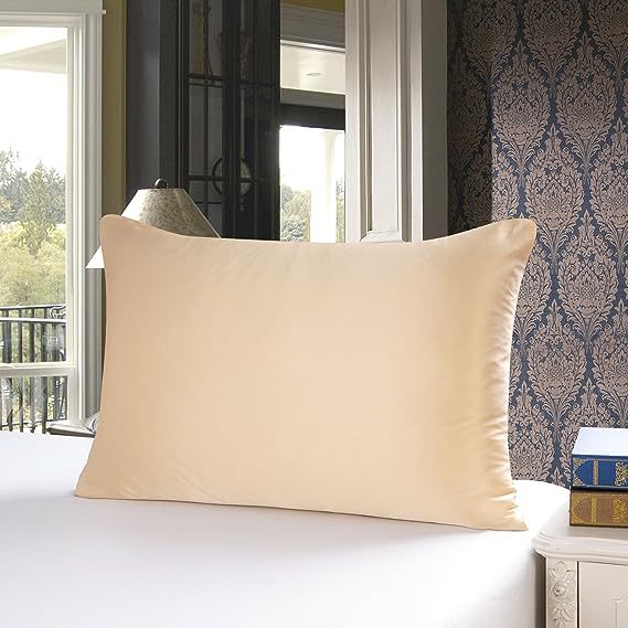 Home Fashion Solid Color Silk Pillowcase