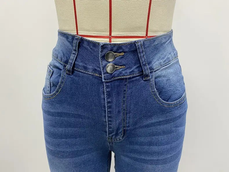 New Washed Street Skinny Retro Stretch Jeans Women’s Clothing