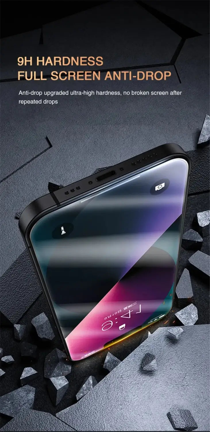 Anti-Spy Glass For iPhone 15 14 13 Pro Max Privacy Screen Protectors & Camera Protection Film For iPhone15 12 11 Pro