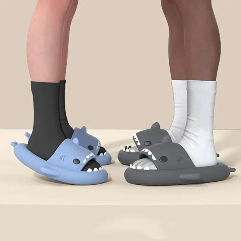 Cute Children Shark Slippers For Kids Anti-Skid Slides Indoor Household Bathroom Color Summer Soft Eva Funny Cartoon