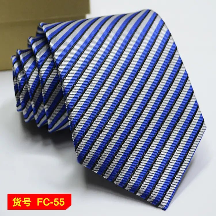 67 Styles Men’s Ties Solid Color Stripe Flower Floral 8cm Jacquard Necktie Accessories Daily Wear Cravat Wedding Party