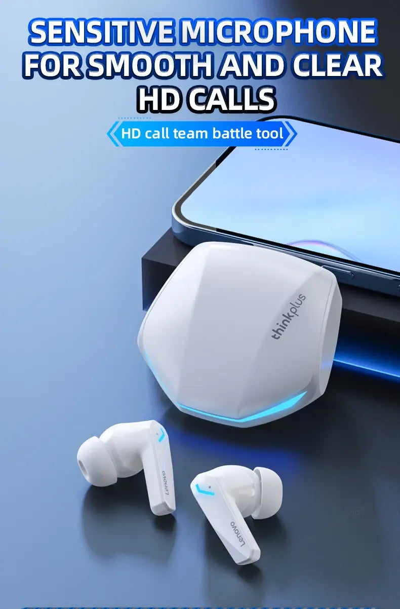 Original Lenovo GM2 Pro 5.3 Earphone Bluetooth Wireless Earbuds Low Latency Headphones HD Call Dual Mode Gaming Headset