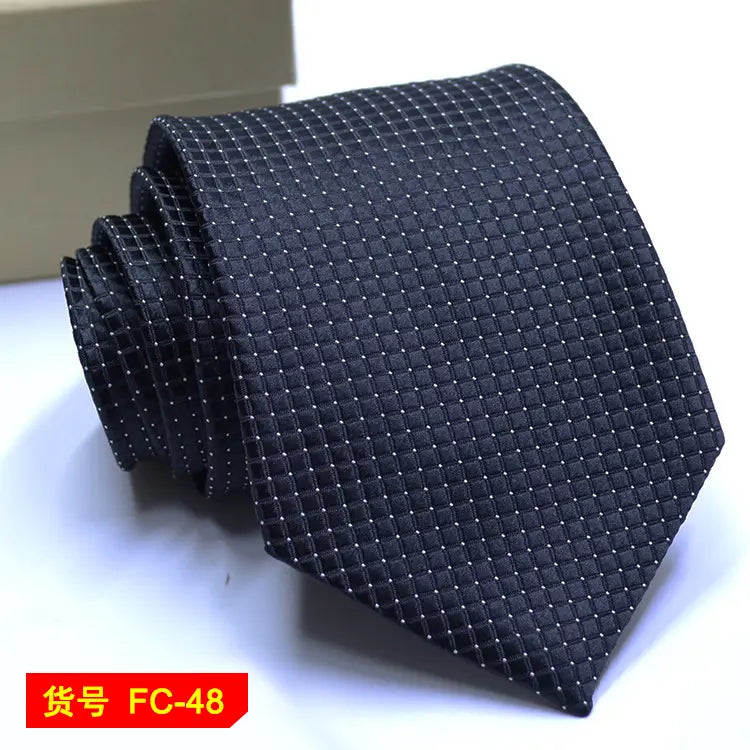 67 Styles Men’s Ties Solid Color Stripe Flower Floral 8cm Jacquard Necktie Accessories Daily Wear Cravat Wedding Party