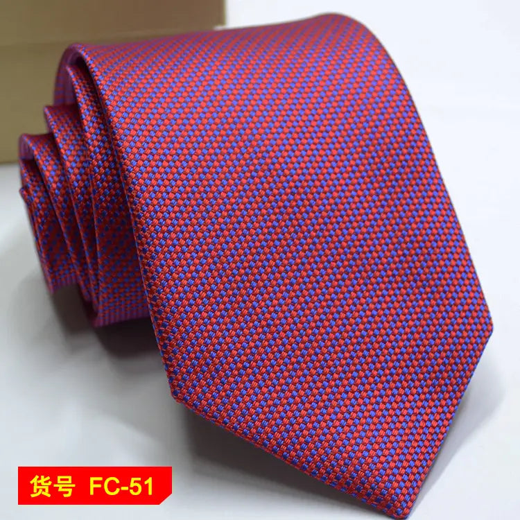 67 Styles Men’s Ties Solid Color Stripe Flower Floral 8cm Jacquard Necktie Accessories Daily Wear Cravat Wedding Party