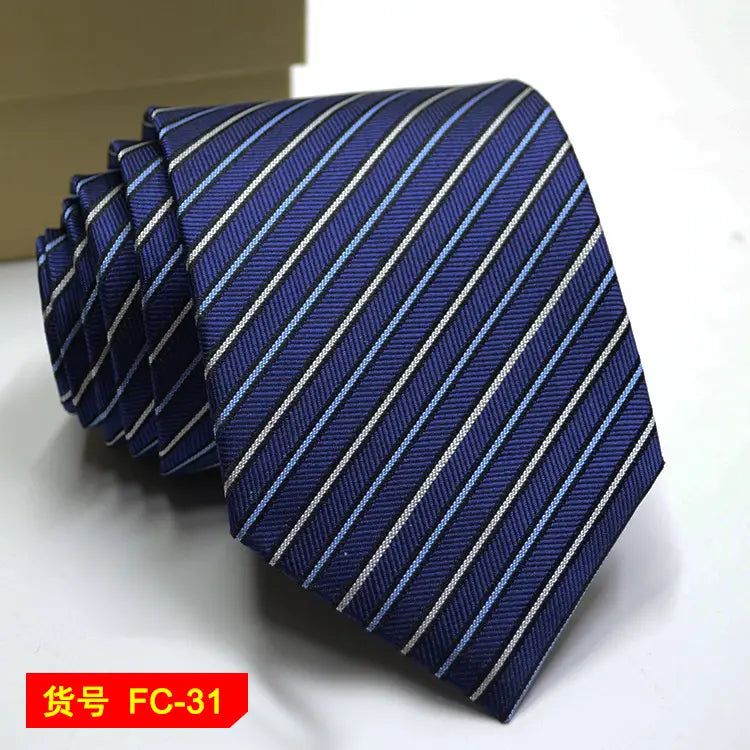 67 Styles Men’s Ties Solid Color Stripe Flower Floral 8cm Jacquard Necktie Accessories Daily Wear Cravat Wedding Party