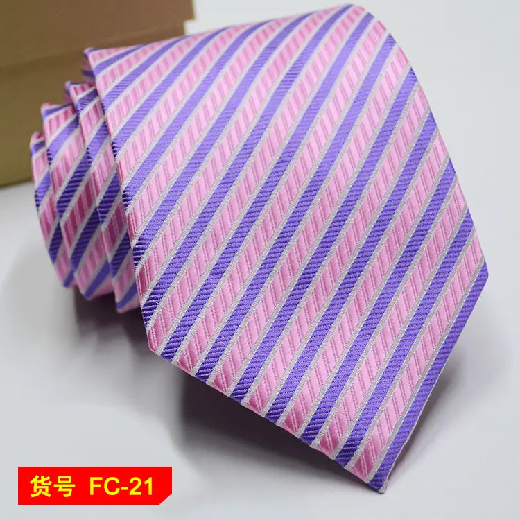 67 Styles Men’s Ties Solid Color Stripe Flower Floral 8cm Jacquard Necktie Accessories Daily Wear Cravat Wedding Party