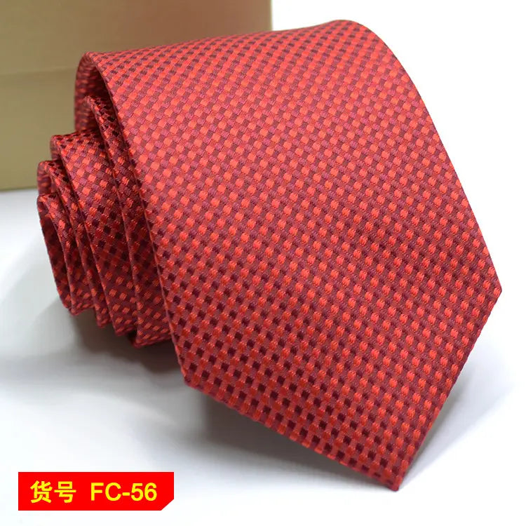 67 Styles Men’s Ties Solid Color Stripe Flower Floral 8cm Jacquard Necktie Accessories Daily Wear Cravat Wedding Party