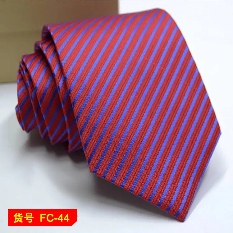 67 Styles Men’s Ties Solid Color Stripe Flower Floral 8cm Jacquard Necktie Accessories Daily Wear Cravat Wedding Party
