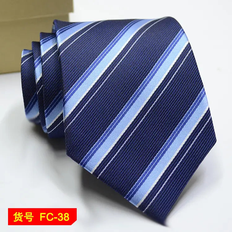67 Styles Men’s Ties Solid Color Stripe Flower Floral 8cm Jacquard Necktie Accessories Daily Wear Cravat Wedding Party