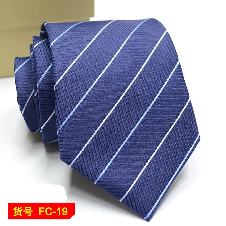 67 Styles Men’s Ties Solid Color Stripe Flower Floral 8cm Jacquard Necktie Accessories Daily Wear Cravat Wedding Party
