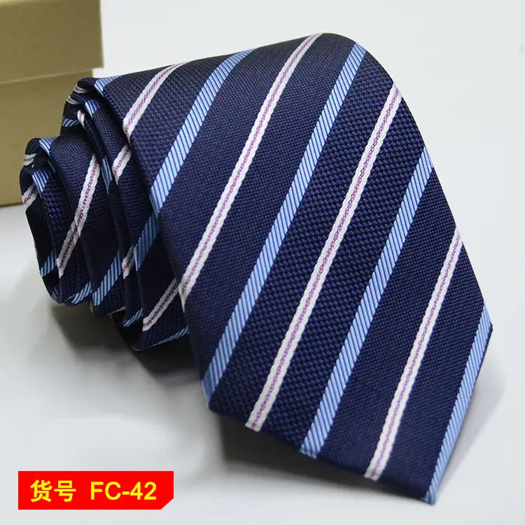 67 Styles Men’s Ties Solid Color Stripe Flower Floral 8cm Jacquard Necktie Accessories Daily Wear Cravat Wedding Party