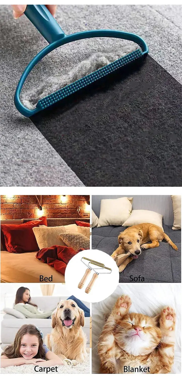 Portable Lint Remover Pet Hair Remover Brush Carpet Wool Coat Clothes Lint Pellet Manual Shaver Removal Scraper