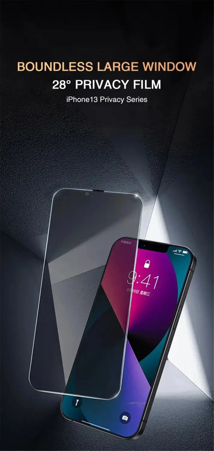 Anti-Spy Glass For iPhone 15 14 13 Pro Max Privacy Screen Protectors & Camera Protection Film For iPhone15 12 11 Pro