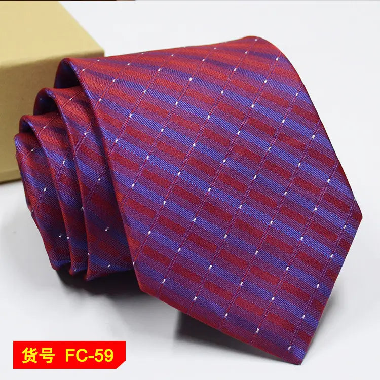67 Styles Men’s Ties Solid Color Stripe Flower Floral 8cm Jacquard Necktie Accessories Daily Wear Cravat Wedding Party