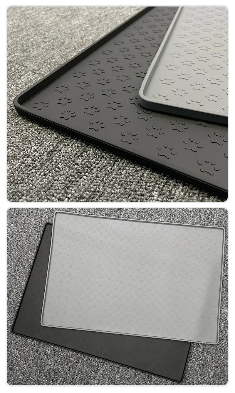 Pet Placemat Dog Food bowl Mat Cat Feed Mat Cat Dog Drinking Feeding Placemat Silicone Waterproof Pet Bowl Pad Feeder