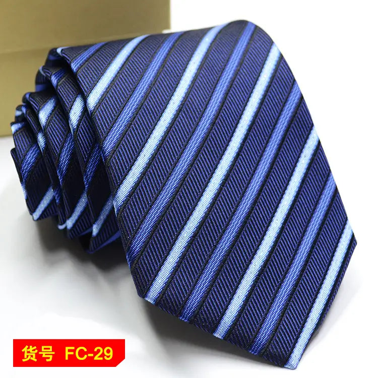 67 Styles Men’s Ties Solid Color Stripe Flower Floral 8cm Jacquard Necktie Accessories Daily Wear Cravat Wedding Party