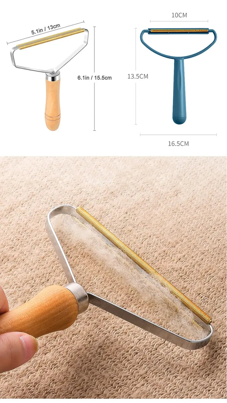 Portable Lint Remover Pet Hair Remover Brush Carpet Wool Coat Clothes Lint Pellet Manual Shaver Removal Scraper