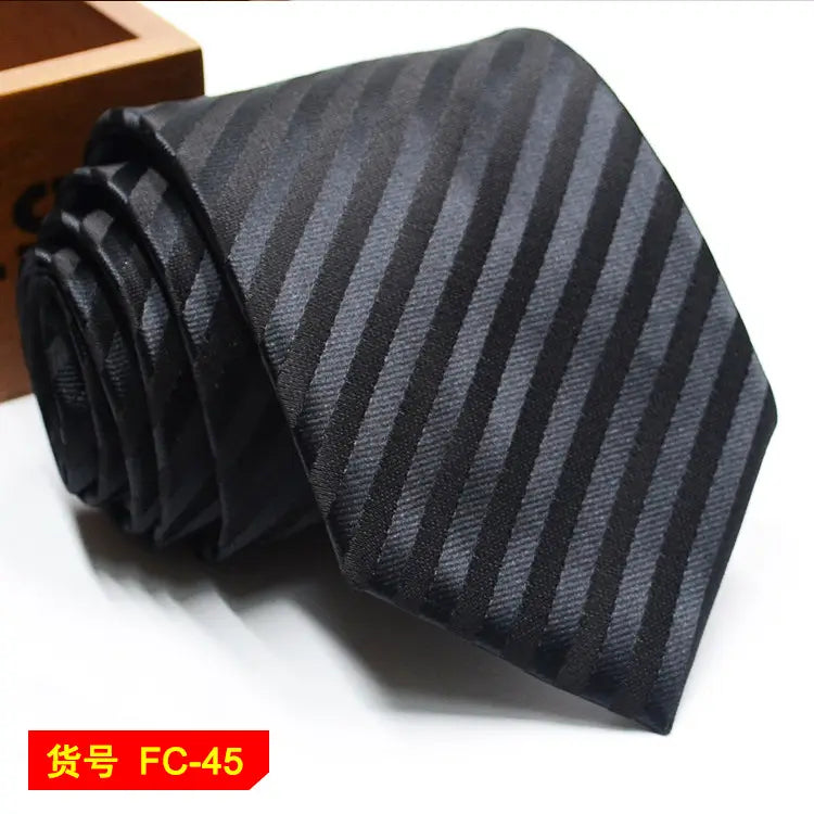 67 Styles Men’s Ties Solid Color Stripe Flower Floral 8cm Jacquard Necktie Accessories Daily Wear Cravat Wedding Party