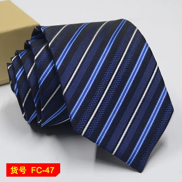 67 Styles Men’s Ties Solid Color Stripe Flower Floral 8cm Jacquard Necktie Accessories Daily Wear Cravat Wedding Party
