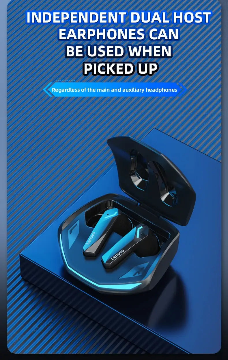 Original Lenovo GM2 Pro 5.3 Earphone Bluetooth Wireless Earbuds Low Latency Headphones HD Call Dual Mode Gaming Headset