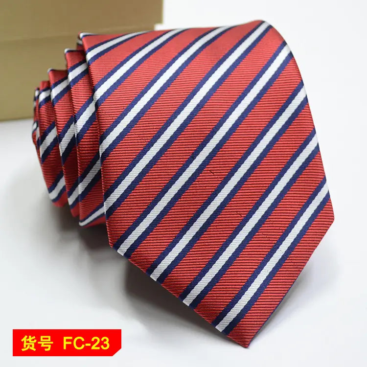 67 Styles Men’s Ties Solid Color Stripe Flower Floral 8cm Jacquard Necktie Accessories Daily Wear Cravat Wedding Party