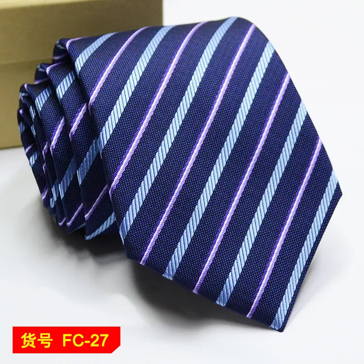 67 Styles Men’s Ties Solid Color Stripe Flower Floral 8cm Jacquard Necktie Accessories Daily Wear Cravat Wedding Party