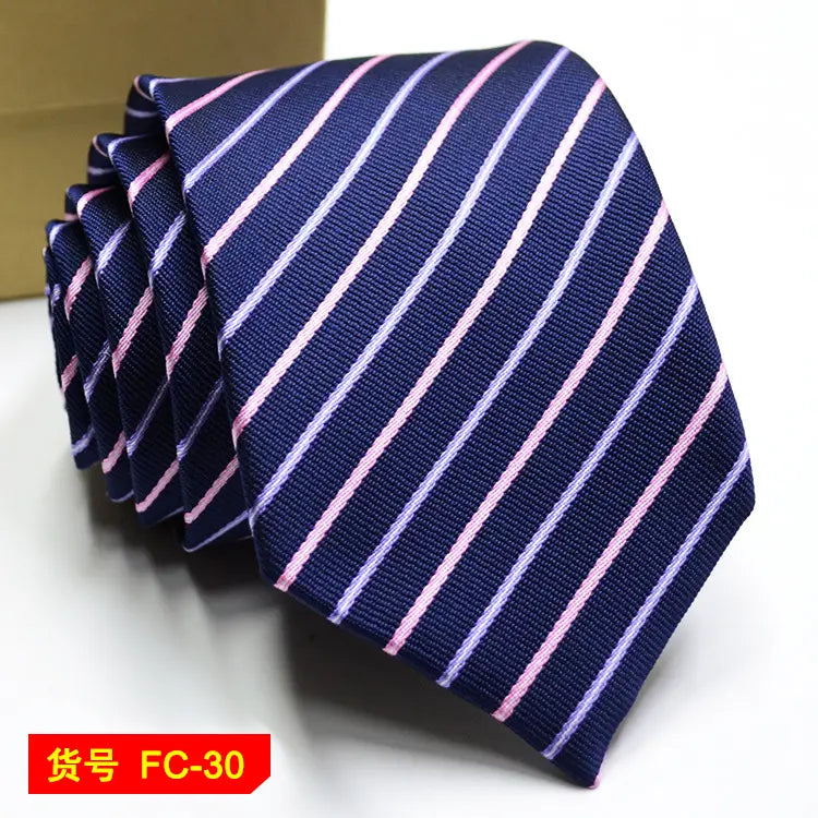 67 Styles Men’s Ties Solid Color Stripe Flower Floral 8cm Jacquard Necktie Accessories Daily Wear Cravat Wedding Party