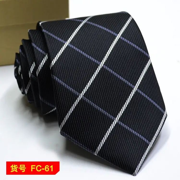 67 Styles Men’s Ties Solid Color Stripe Flower Floral 8cm Jacquard Necktie Accessories Daily Wear Cravat Wedding Party