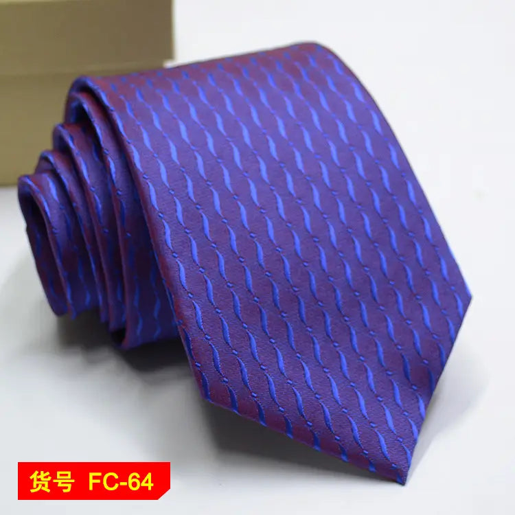67 Styles Men’s Ties Solid Color Stripe Flower Floral 8cm Jacquard Necktie Accessories Daily Wear Cravat Wedding Party