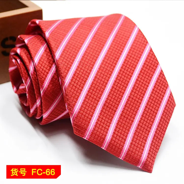 67 Styles Men’s Ties Solid Color Stripe Flower Floral 8cm Jacquard Necktie Accessories Daily Wear Cravat Wedding Party