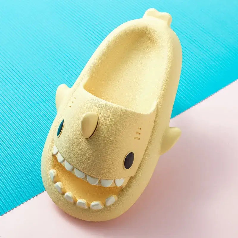 Cute Children Shark Slippers For Kids Anti-Skid Slides Indoor Household Bathroom Color Summer Soft Eva Funny Cartoon