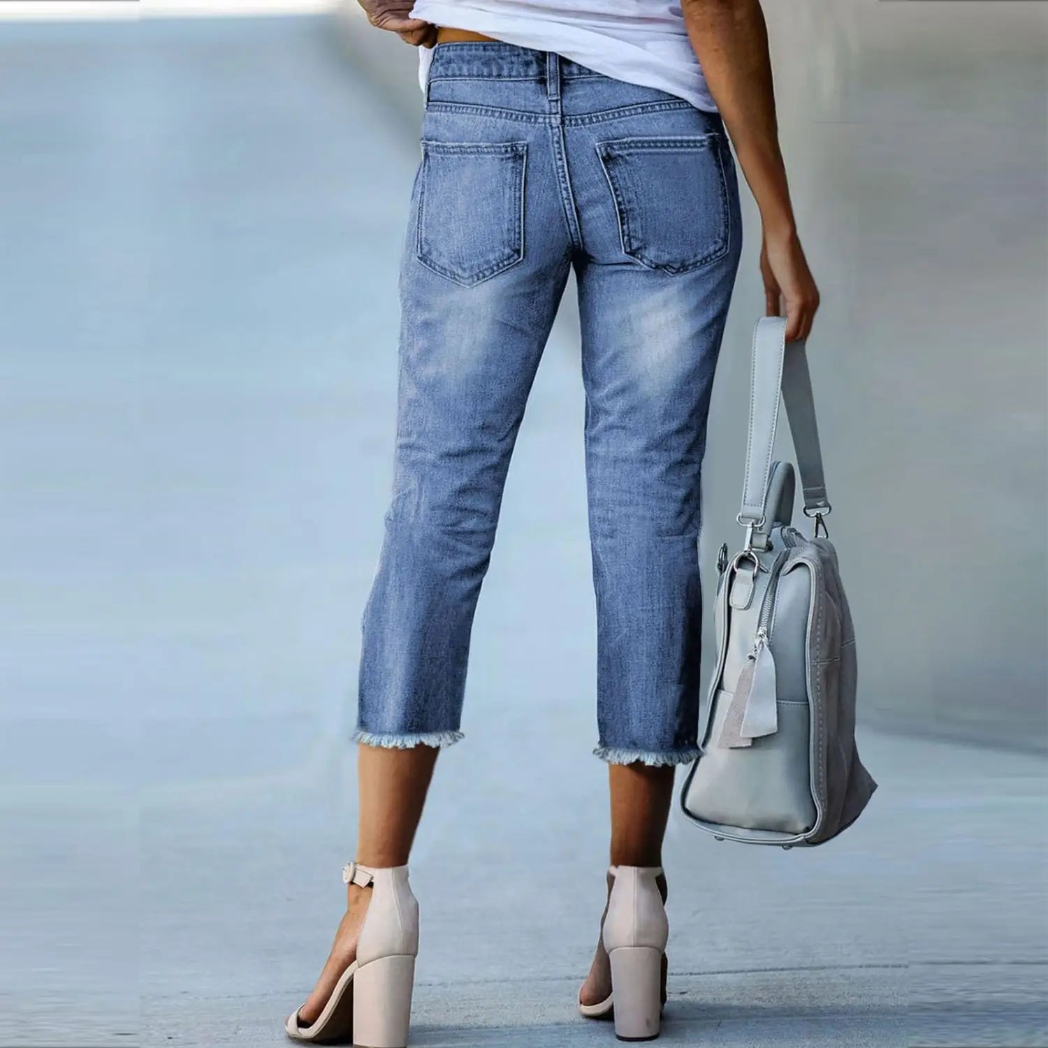 Fashionable Retro Slim-fit Stretch Jeans For Women