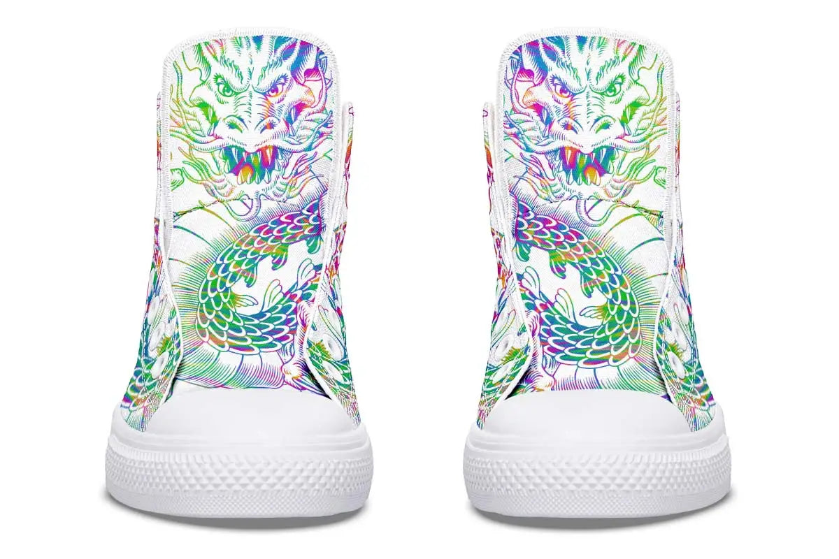 Printed Couple High-top Canvas Shoes