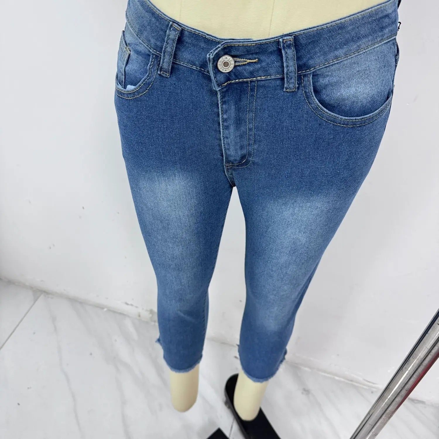Fashionable Retro Slim-fit Stretch Jeans For Women