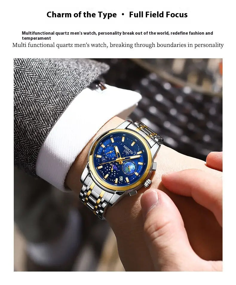 Steel Belt Men’s Business Quartz Watch