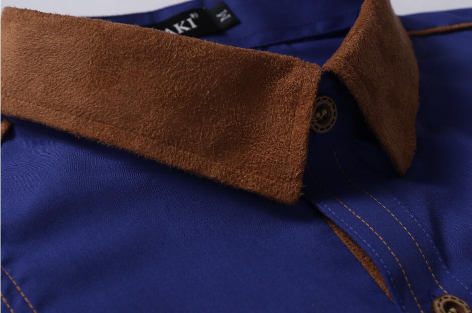 Casual Men’s Loose Plus Size Long-sleeved Shirt