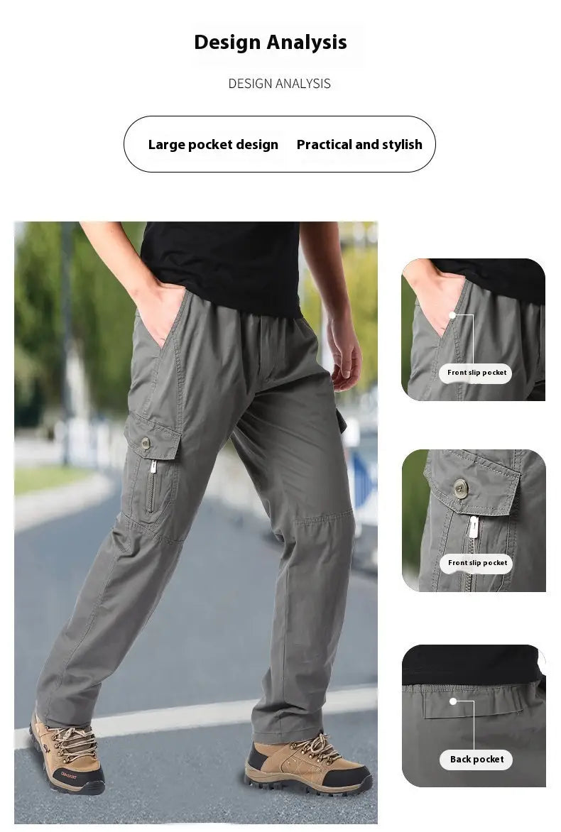 Loose Straight Casual Men’s Summer Overalls