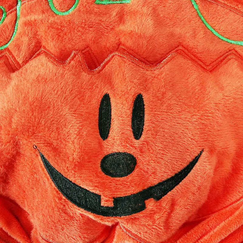 Boys And Girls Sleeveless Pumpkin Shaped Pocket Jacket Hat Two-piece Children’s Wear