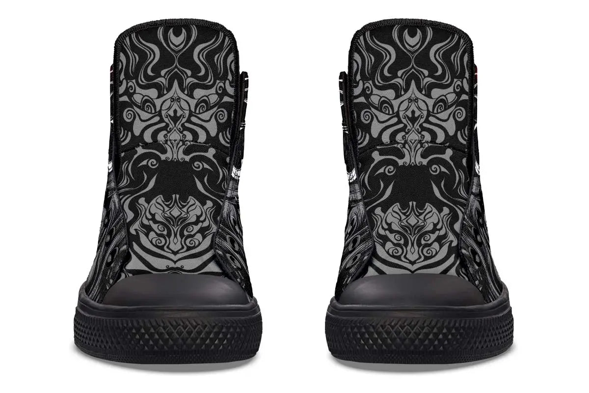 Printed Couple High-top Canvas Shoes