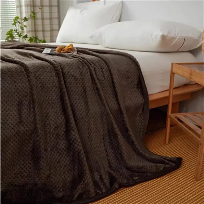 Flannel Wheat Grain Blanket