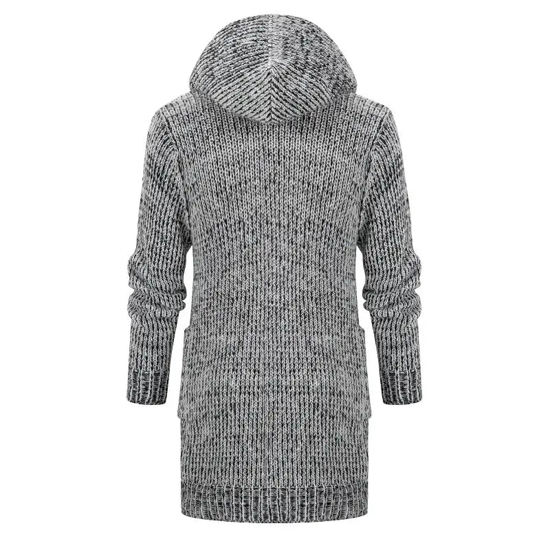 Men’s Sweater European And American Style Mid-length Cardigan