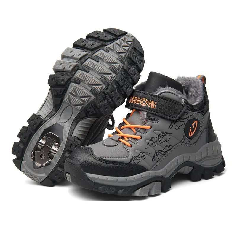 Children’s Cotton Shoes Boys Two Cotton Large Cotton Hiking Shoes