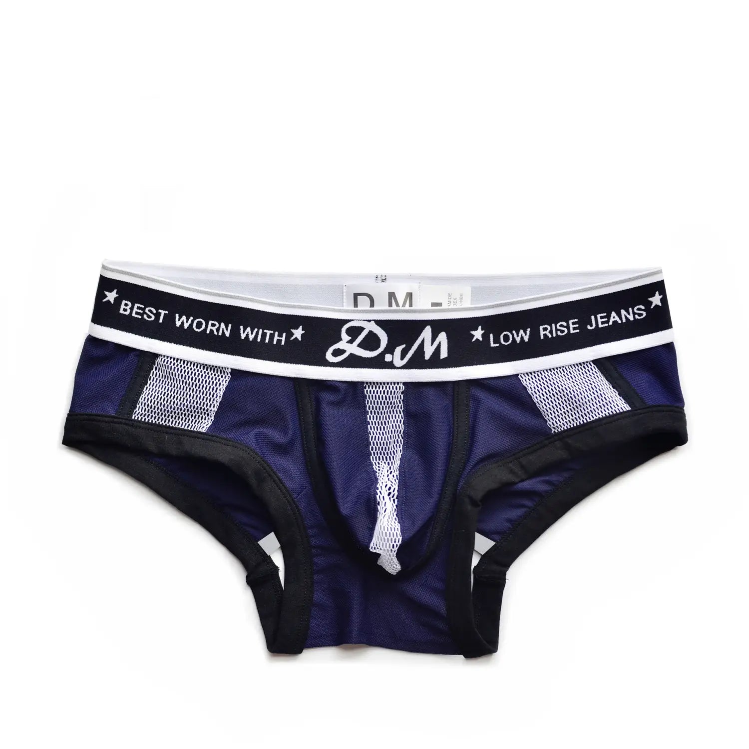 Low-waist polyester mesh men’s underwear