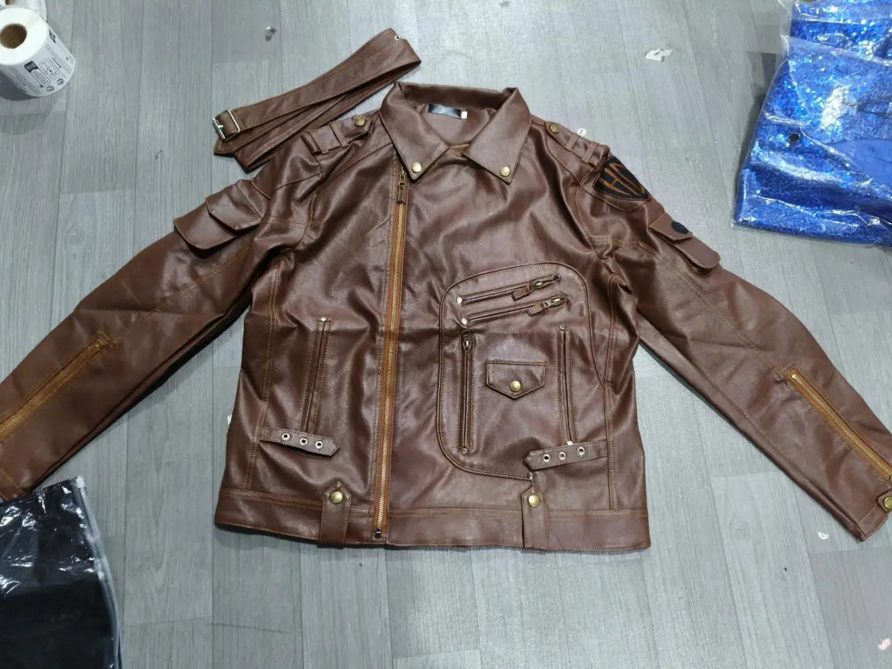 Men’s Multi-pocket Personality Fur Coat Coat