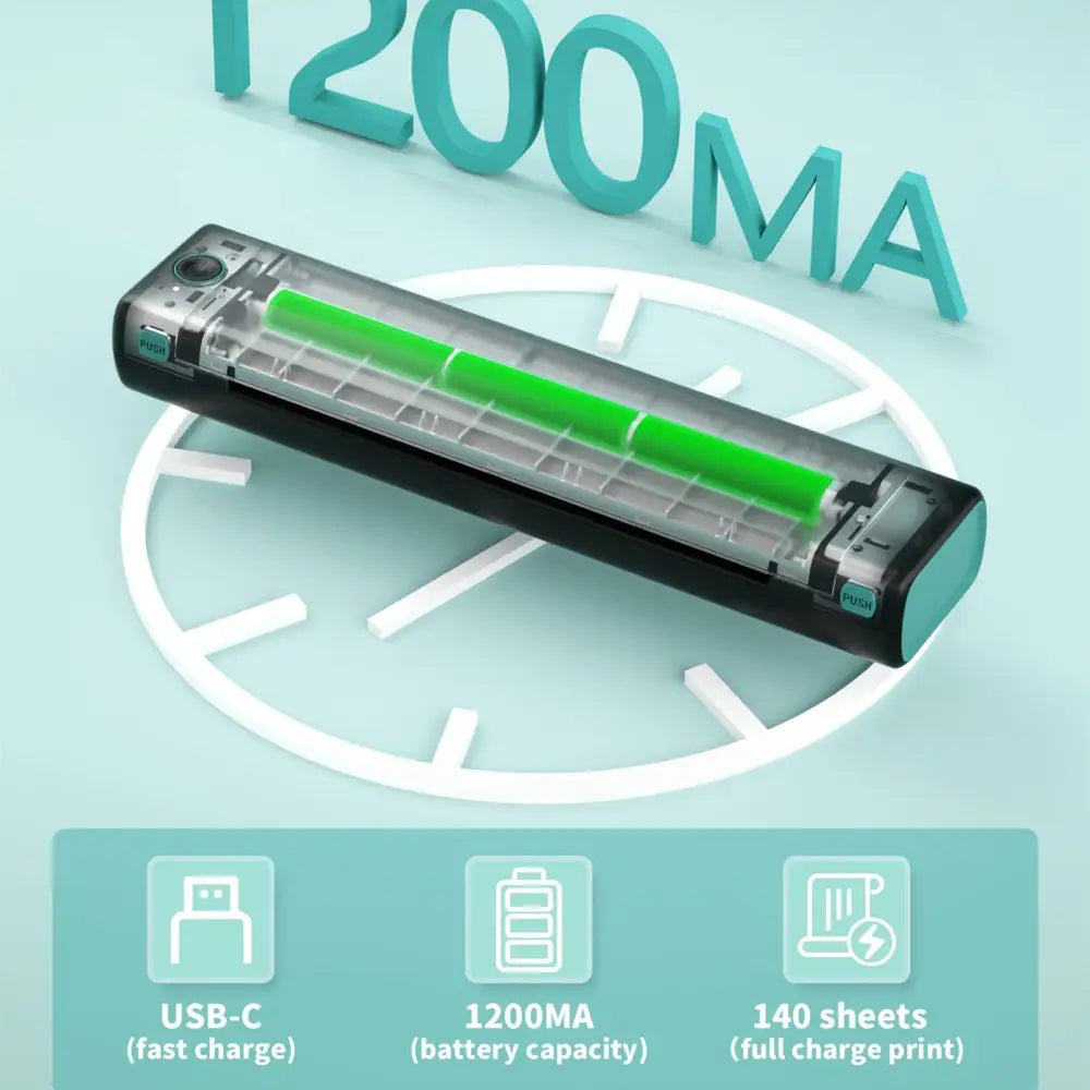 A4 Portable Printers Wireless For Travel Bluetooth Thermal Printer, Suitable For Mobile Office,Support Tattoo Paper Phomemo M08F Beyond Trends Hub