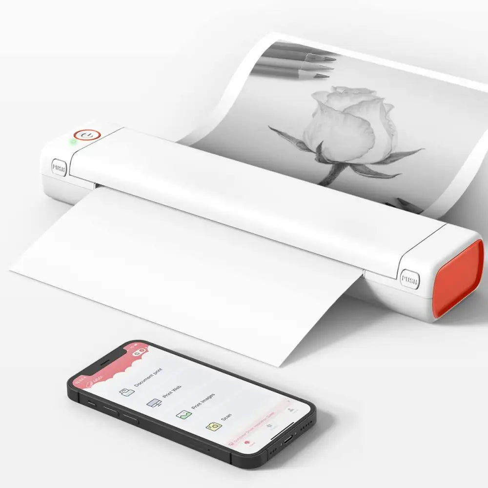A4 Portable Printers Wireless For Travel Bluetooth Thermal Printer, Suitable For Mobile Office,Support Tattoo Paper Phomemo M08F Beyond Trends Hub