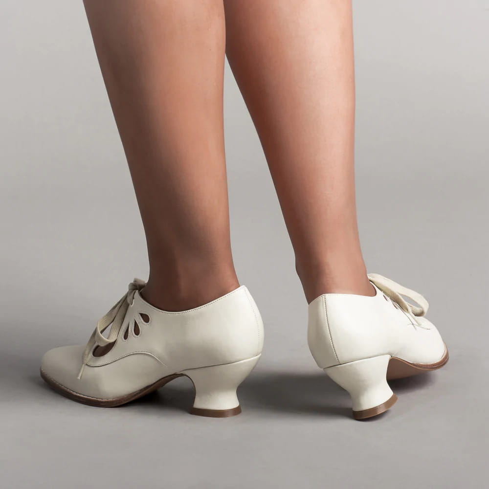 Hollow Out High Heel Lace-up Casual Shoes Plus Size Woman High-heeled Shoes